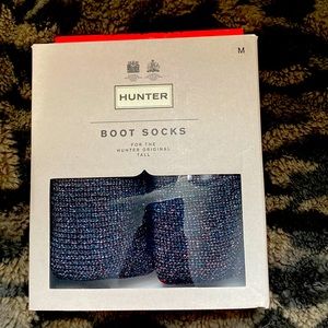 Hunter Boot Socks, Black Multi, 7(M).